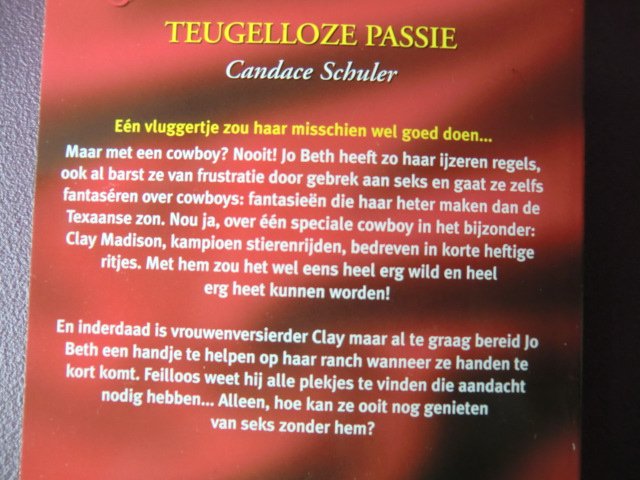 SEXY 128: Teugenloze passie / Candace Schuler