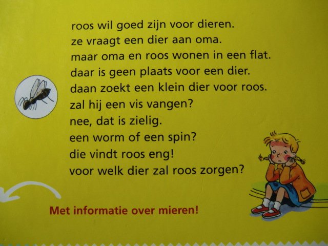 een dier voor roos / Vrouwke Klapwijk (AVI M3 ; harde kaft)