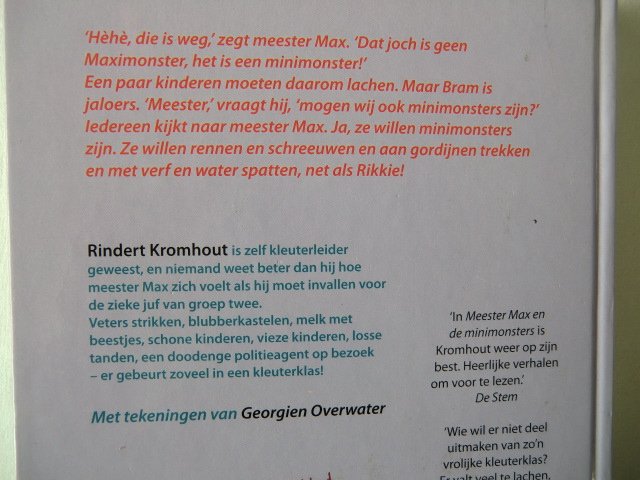 Meester max en de mini monsters / Rindert Kromhout (AVI E5; Harde kaft)