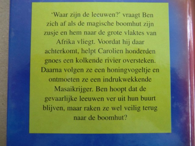 Avontuur in de Savanne (Magische boomhut) / Mary Pope Osborne (AVI E5 ; harde kaft)