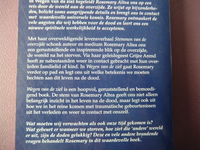 Wegen van de ziel / Rosemary Altea (Paperback)