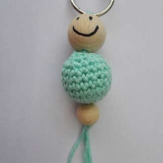 Sleutelhanger Gelukspoppetje mintgroen
