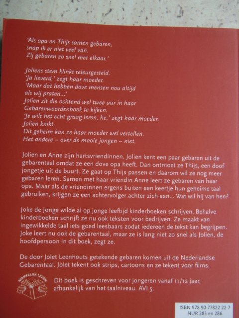 Geheime gebaren / Joke de Jonge (AVI 5 ; zachte kaft)