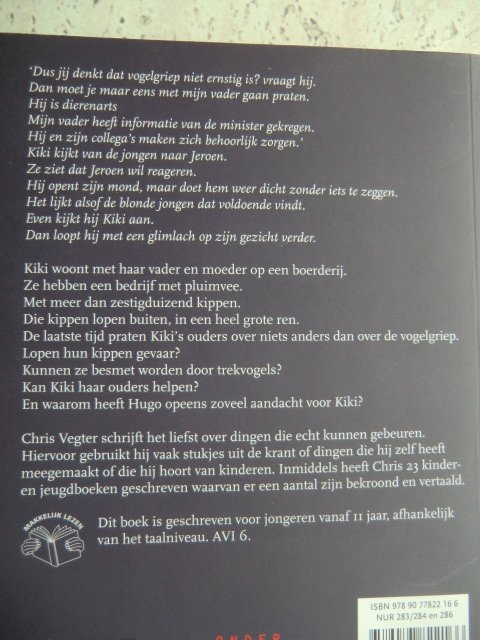 Vogelgriep / Chris Vegter (AVI 6 ; zachte kaft)