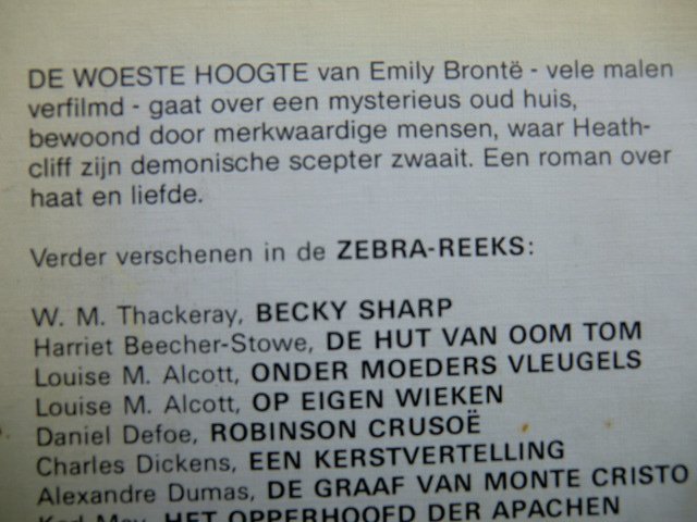 De Woeste Hoogte / Emily Brontë (Harde kaft)
