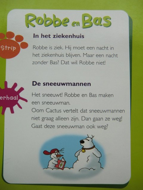 Robbe en Bas: In het ziekenhuis (AVI 4; zachte kaft)