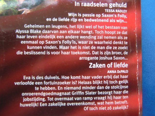 Intiem Extra 253: In raadselen gehuld / Tessa Radley; Zaken of liefde / Anna DePalo