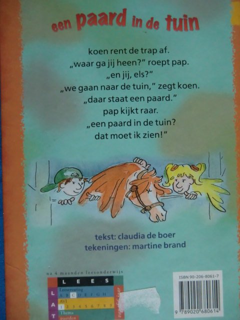 Een paard in de tuin / Claudia de Boer (AVI M3, Harde kaft)