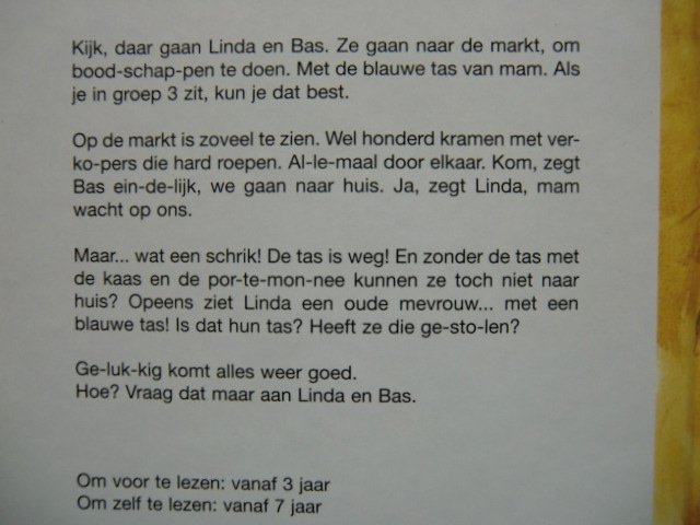 De tas van Linda en Bas / Gerda Luytjes-Mensink (AVI 4; harde kaft)