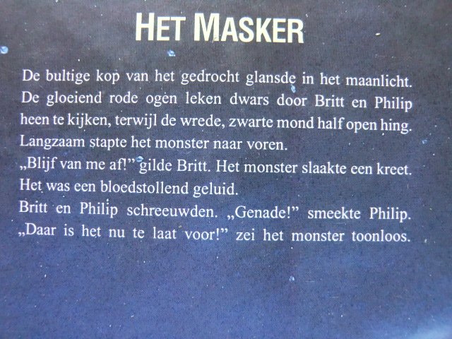 Kippenvel: Het masker / R.L. Stine (AVI 8 ; harde kaft)