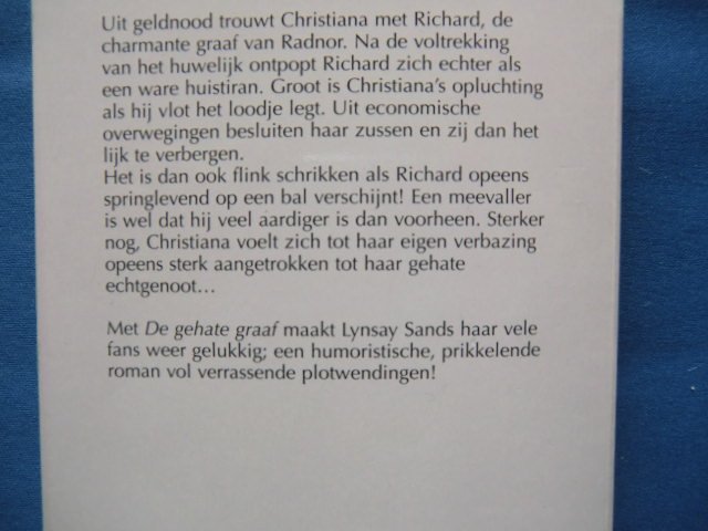 CHR 957: De gehate graaf / Lynsay Sands