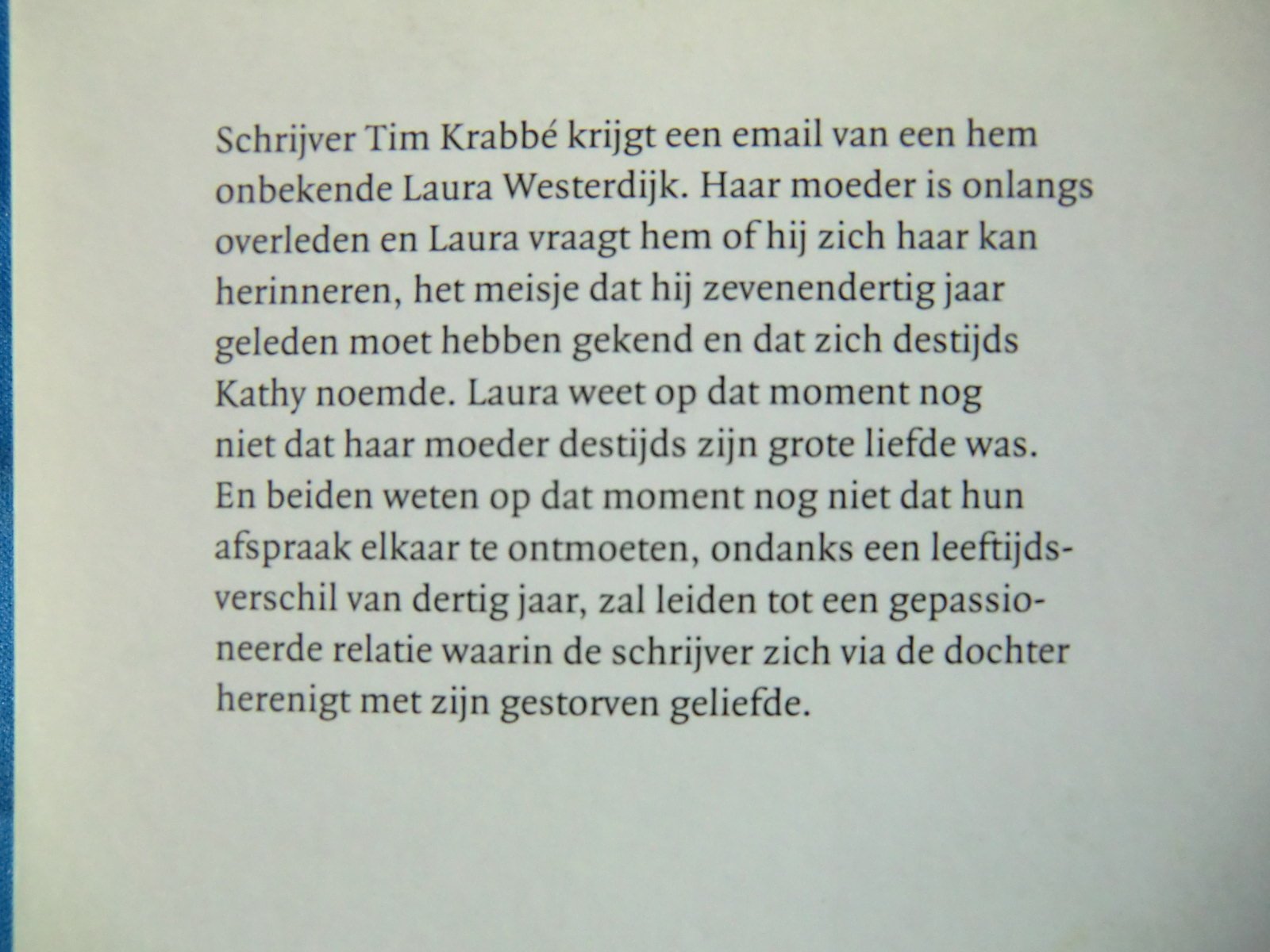 Kathy's dochter / Tim Krabbe ( Grote Lijster )