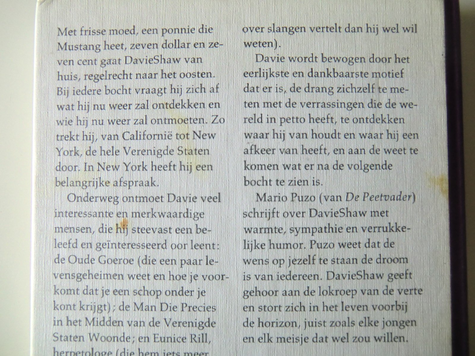 Na elke bocht ontdek je wat / Mario Puzo ( Harde kaft )