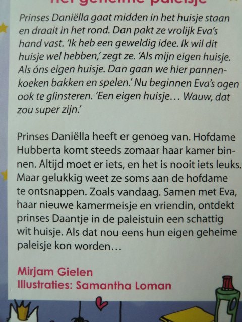 Prinses Daniëlla: Het geheime paleisje / Mirjam Gielen (AVI E4 - M5; Harde kaft)