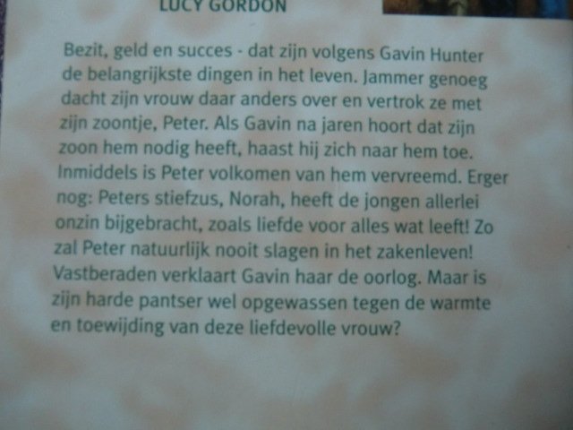 Bouquet 2364: Zijn kostbaarste bezit / Lucy Gordon