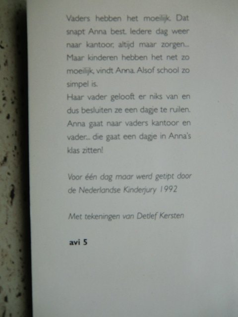 Voor één dag maar / Manfred Man (Boektoppers AVI 5 ; zachte kaft)