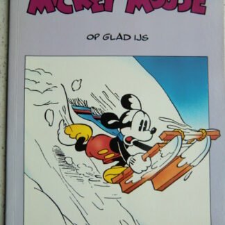 Mickey Mouse op glad ijs (Stripboek)
